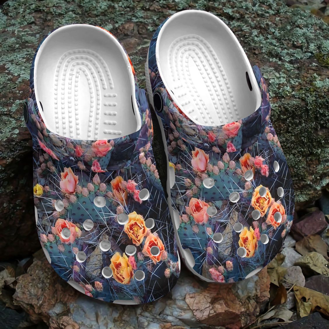 Cactus Personalize Clog, Custom Name, Text, Fashion Style For Women, Men, Kid, Print 3D Cactus Garden