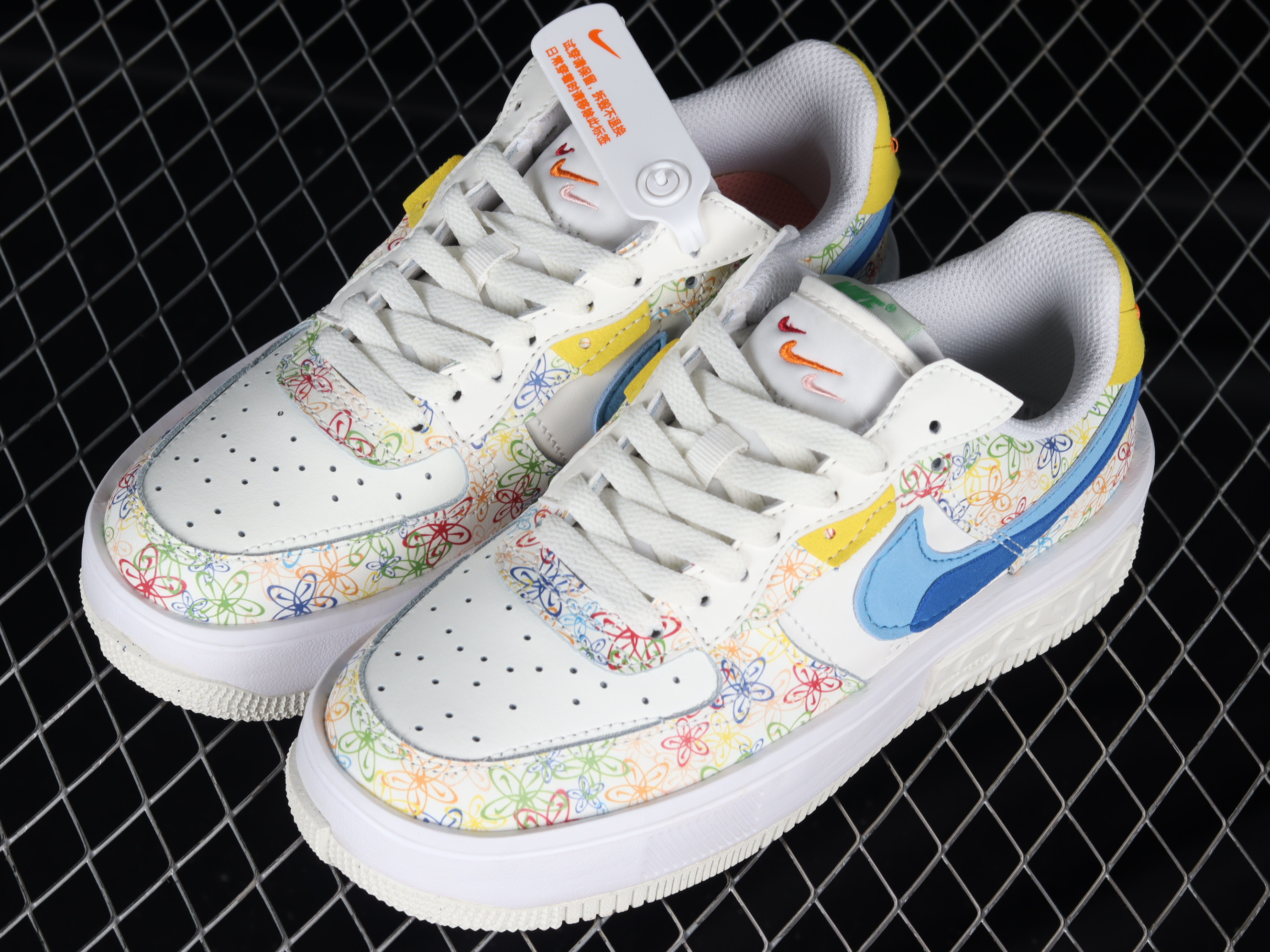 Nike Air Force 1 Fontanka Low Flowers Shoes Sneakers, Women SNK448781645