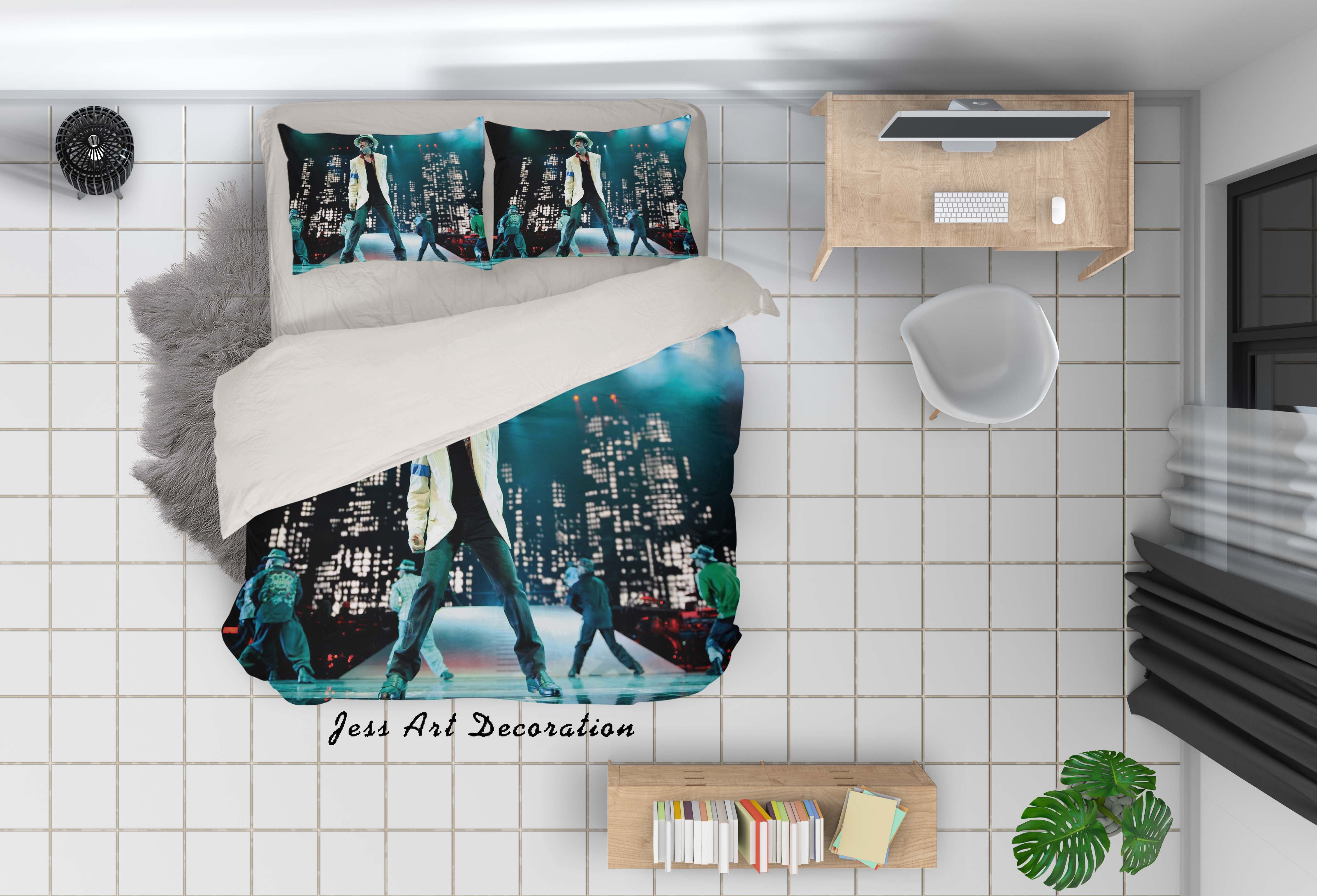 3D Michael Jackson Quilt Cover Set Bedding Set Pillowcases 100