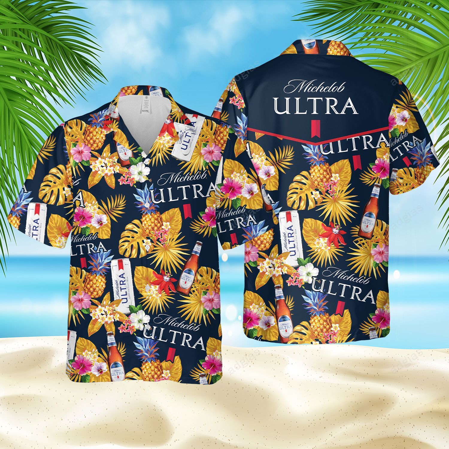 Mub Hawaiian Style Summer Beach Shirt Ha84046