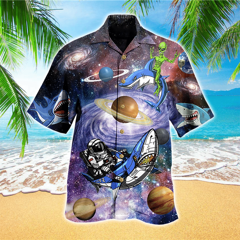 Waybackapparel Shark Hawaiian Shirt Perfect Gift Ideas For Shark Lover 3D Hawaiian Shirt