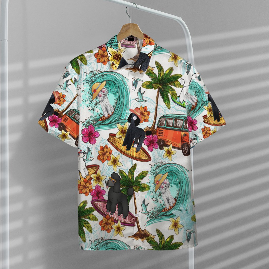 Tropical 3D Summer Pug Dog Life Style Hawaiian Shirt, Pug Lover Hawaiian Shirt, Aloha Shirt For Dog Lover