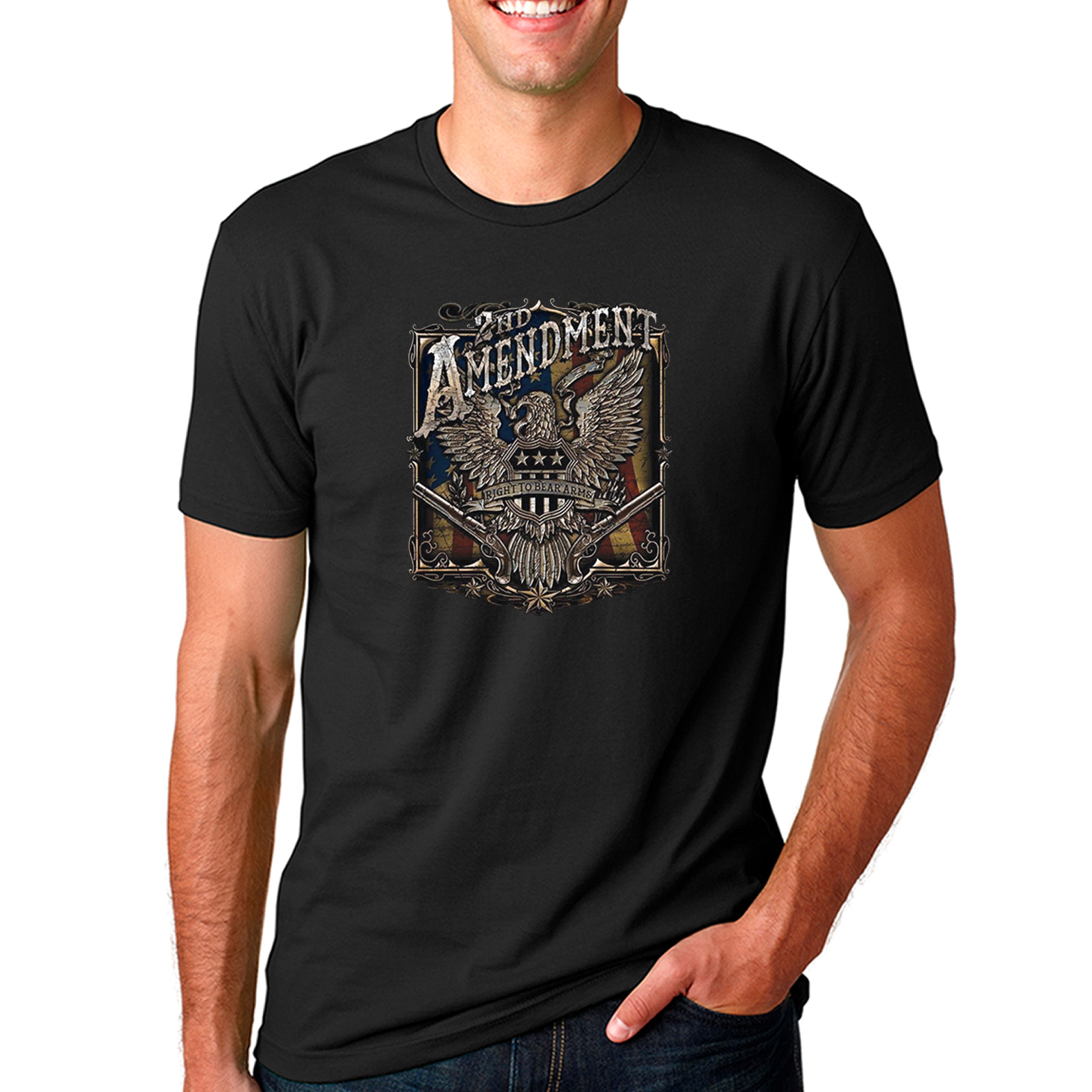 2Nd Amendment Right To Bear Arms Bald Eagle Cotton T-Shirt