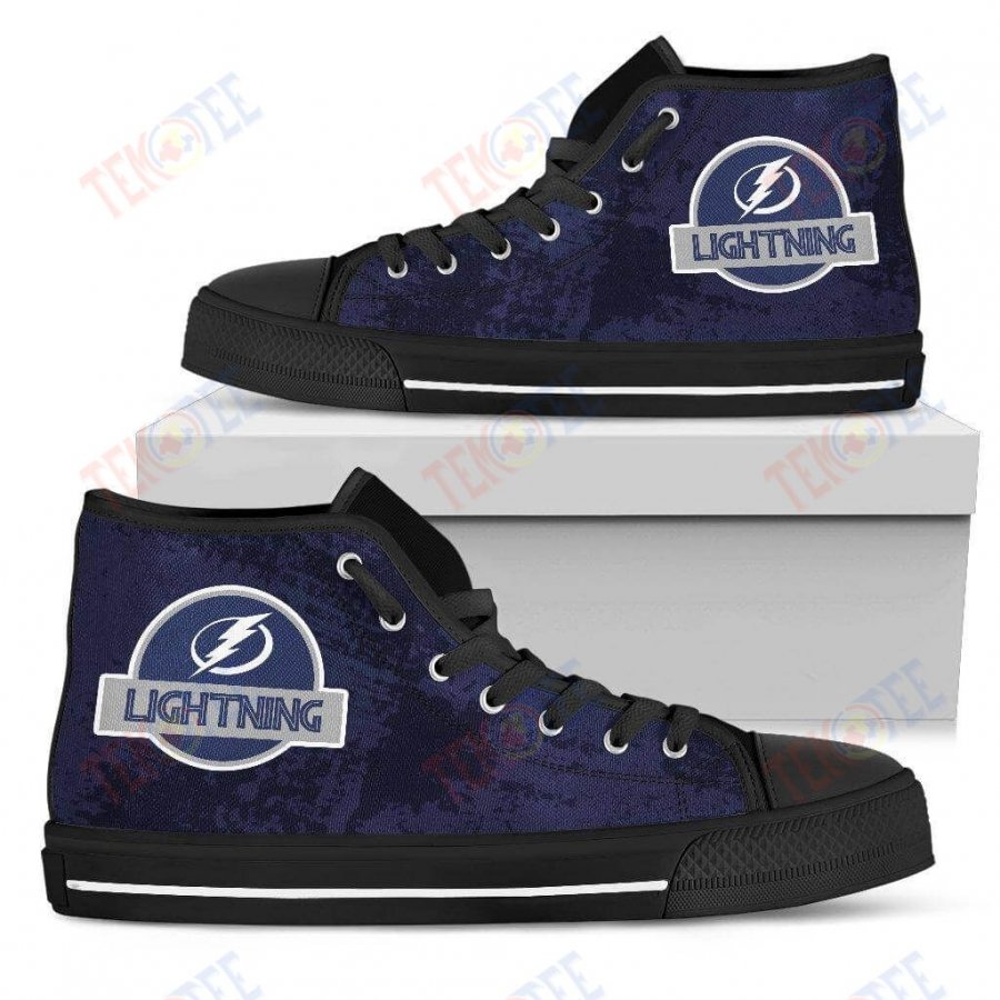 Mens Womens Tampa Bay Lightning High Top Shoes Jurassic Parktop Quality TMT880