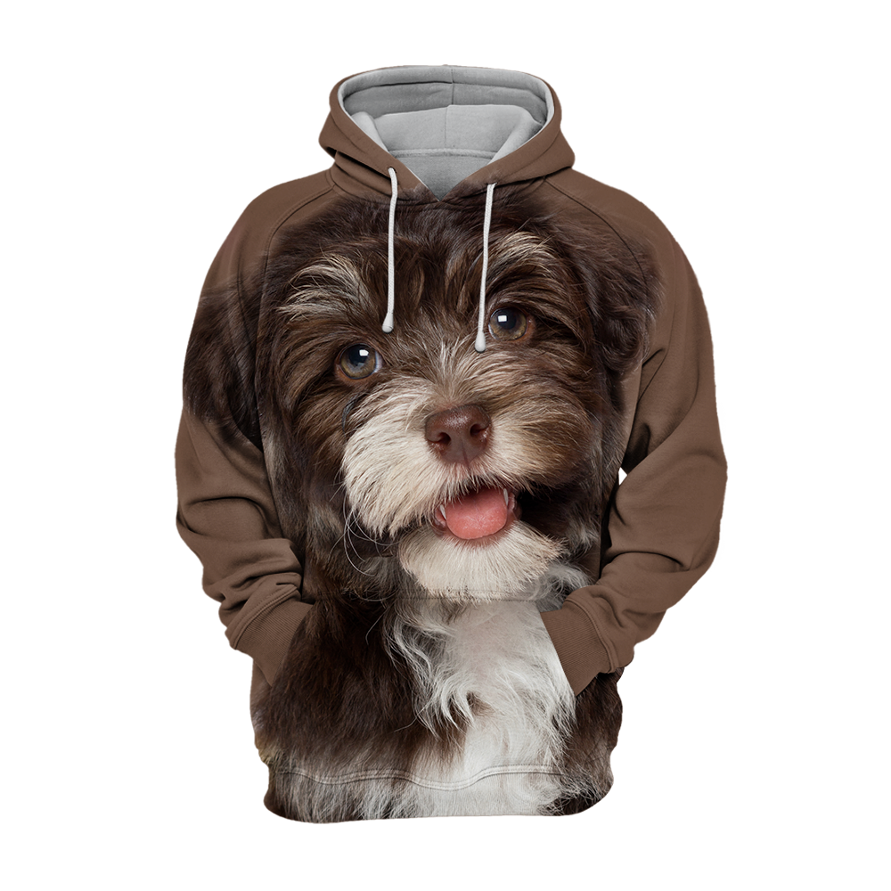 Unisex 3D Graphic Hoodies Animals Dogs Havanese Chocolate Cute