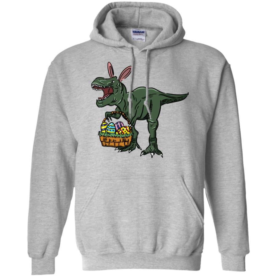 AGR Easter t-shirt dinosaur in bunny ears. Easter egg basket, Easter T-Shirt, Happy Family Easter Tee Gift Idea Gildan Pullover Hoodie