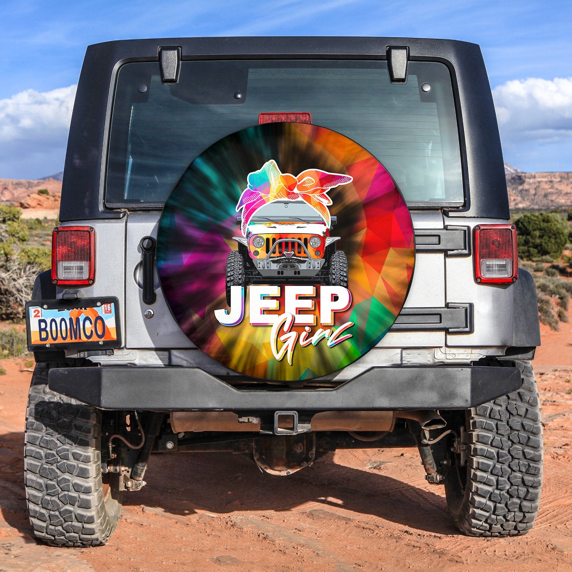 Jeep Girl Spare Tire Cover Colorful Style No.5 Lt6