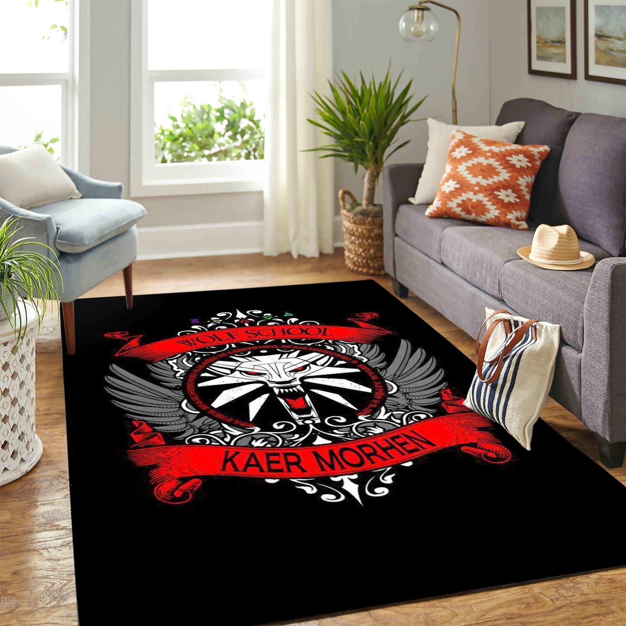 The Witcher Wolf Area Rug Geeky Carpet – home decor – Bedroom Living Room decor