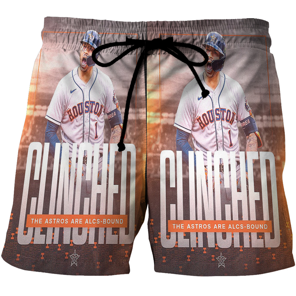 Houston Astros Carlos Correa 1 V2 3D All Over Print Summer Beach Hawaiian Short