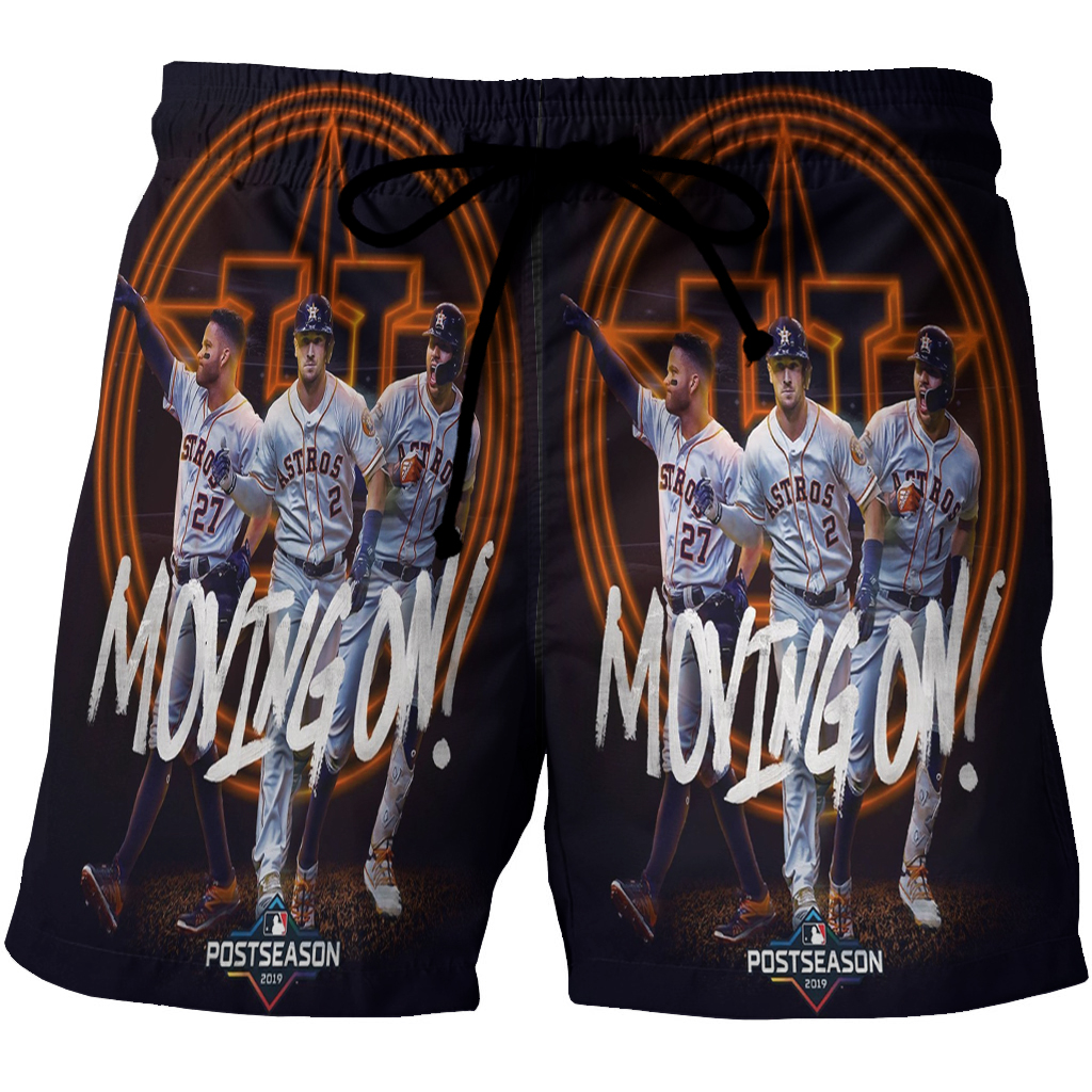 Houston Astros Team Moving On 3D All Over Print Summer Beach Hawaiian Short