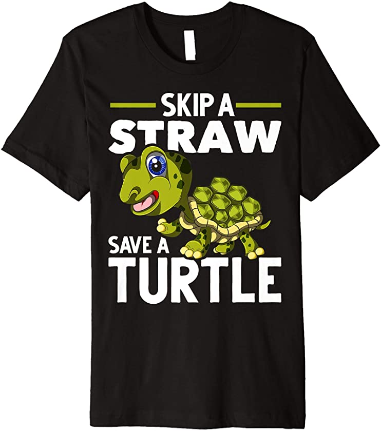 Sea Animal Environmental Awareness Ocean Gift Cute Turtle Premium T-Shirt