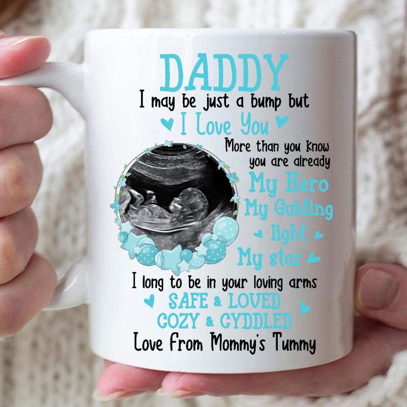 Personalized I Love You My Hero My Guiding Light My Star Custom Sonogram Mug