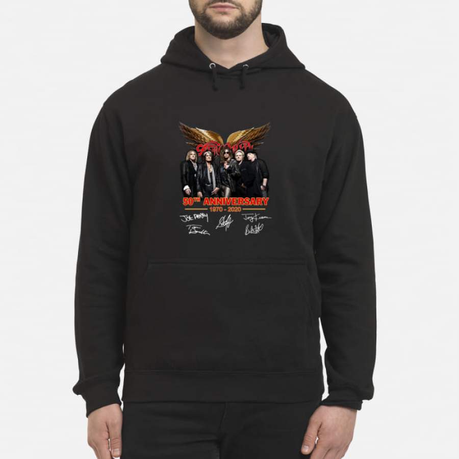 Aerosmith 50th Anniversary 1970 2020 Signature Hoodie