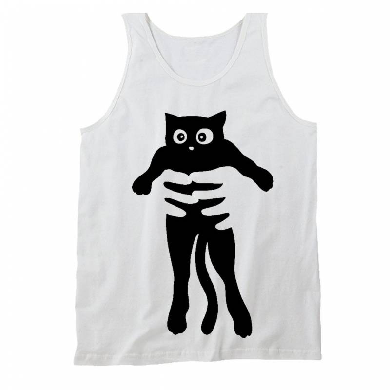 Cat Tattoo Kitten Cute Funny Men’s Tank Top