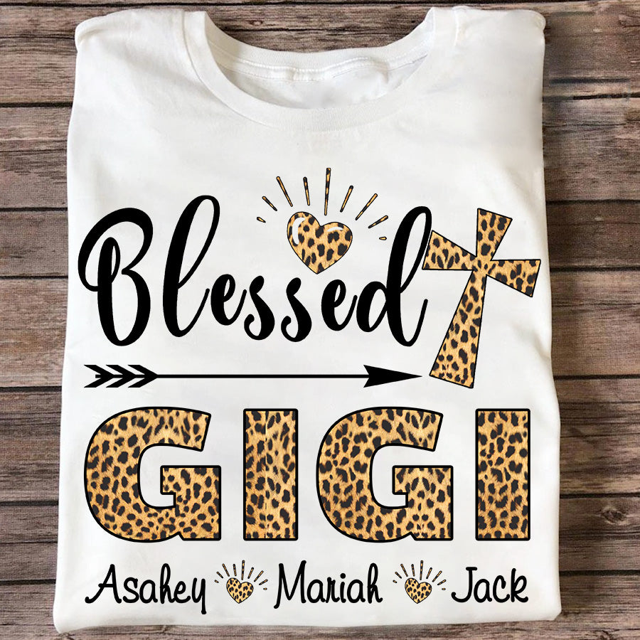 Blessed Gigi – Leopard Skin | Personalized T-Shirt