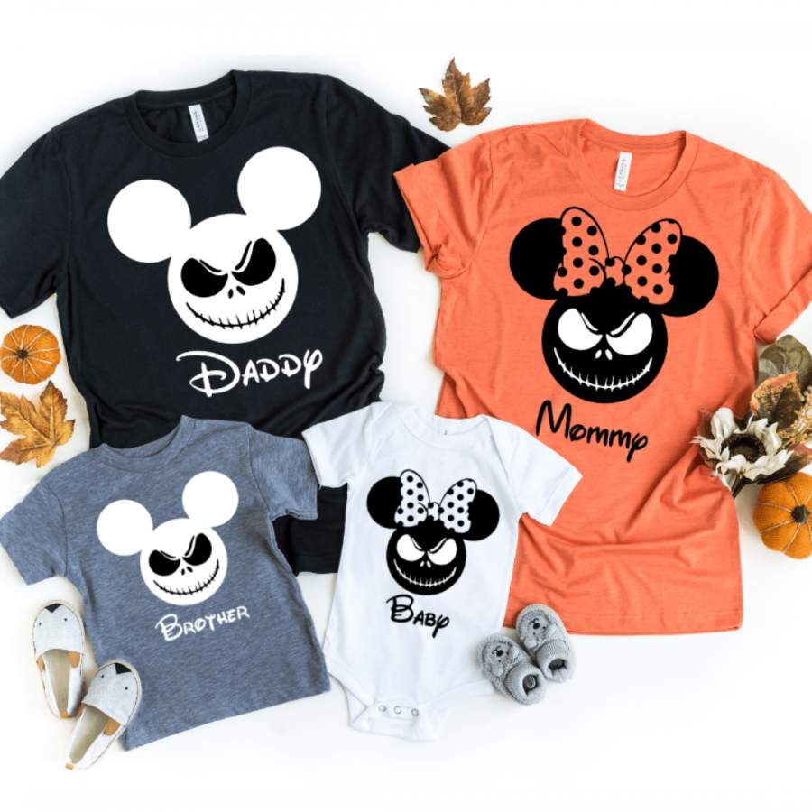 Jack Skellington Family Shirts Disney Halloween Shirts Disney Family Shirts for Halloween Disney x Stylishphere