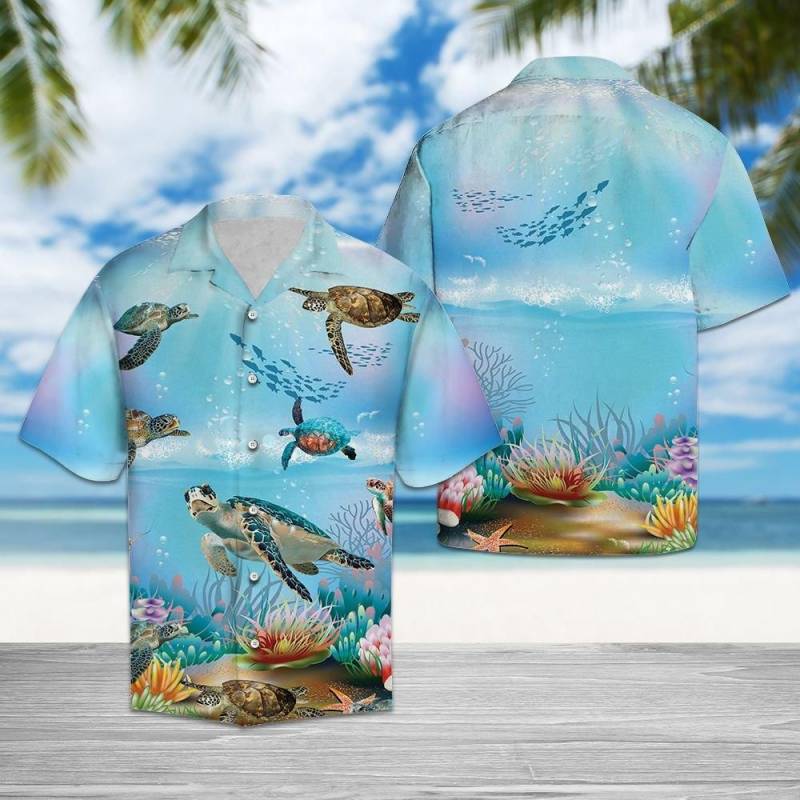 Artsyhomes Happy Turtle Hawaiian Ha77698