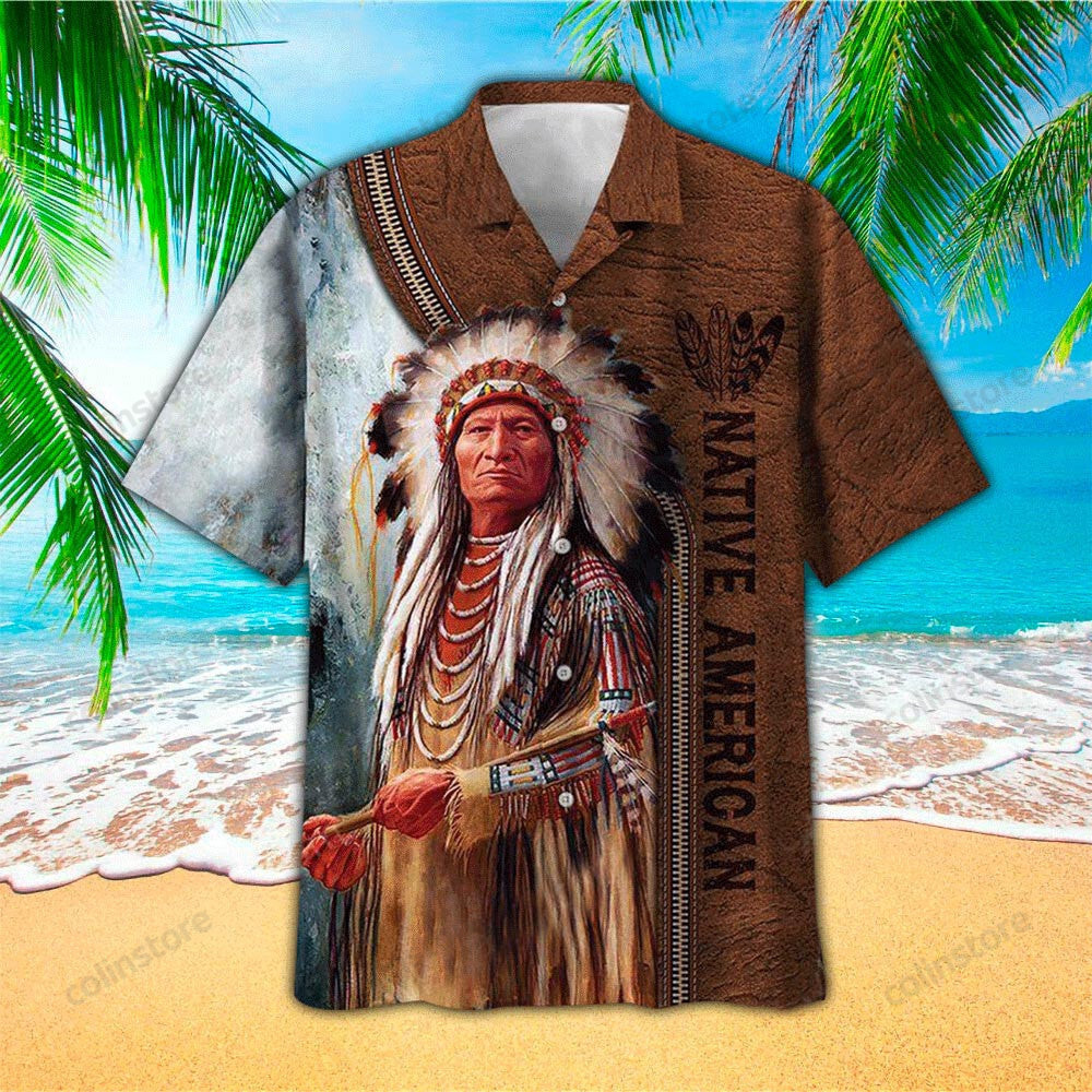 Native Style Love Peace American Hawaii Shirt Aloha Ha86156