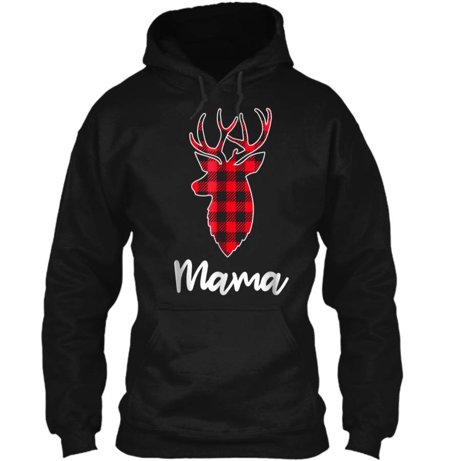 Plaid Mama Reindeer Pajama Holiday Christmas Gift Tee Pullover Hoodie   Christmas Gift Ideas