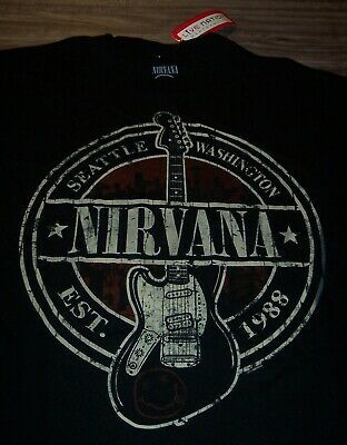 Vintage Style Est 1988 Nirvana Band T-shirt Big & Tall 3t 3 New Kurt Cobain 4014