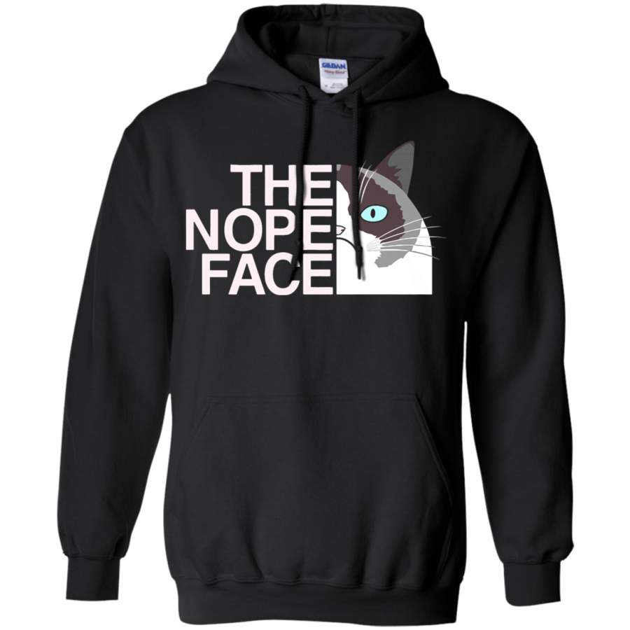 AGR The Nope Face Grumpy Cat Funny Hoodie