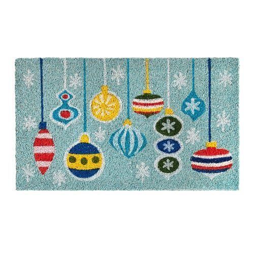 Retro Christmas Ornaments CLT051055R Doormat