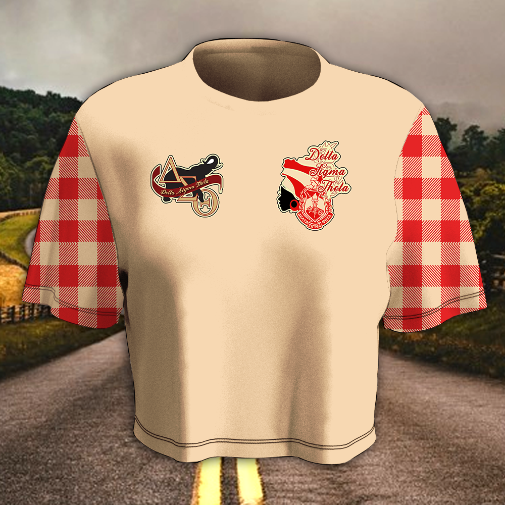 Delta Sigma Theta Women Croptop T-Shirt 02