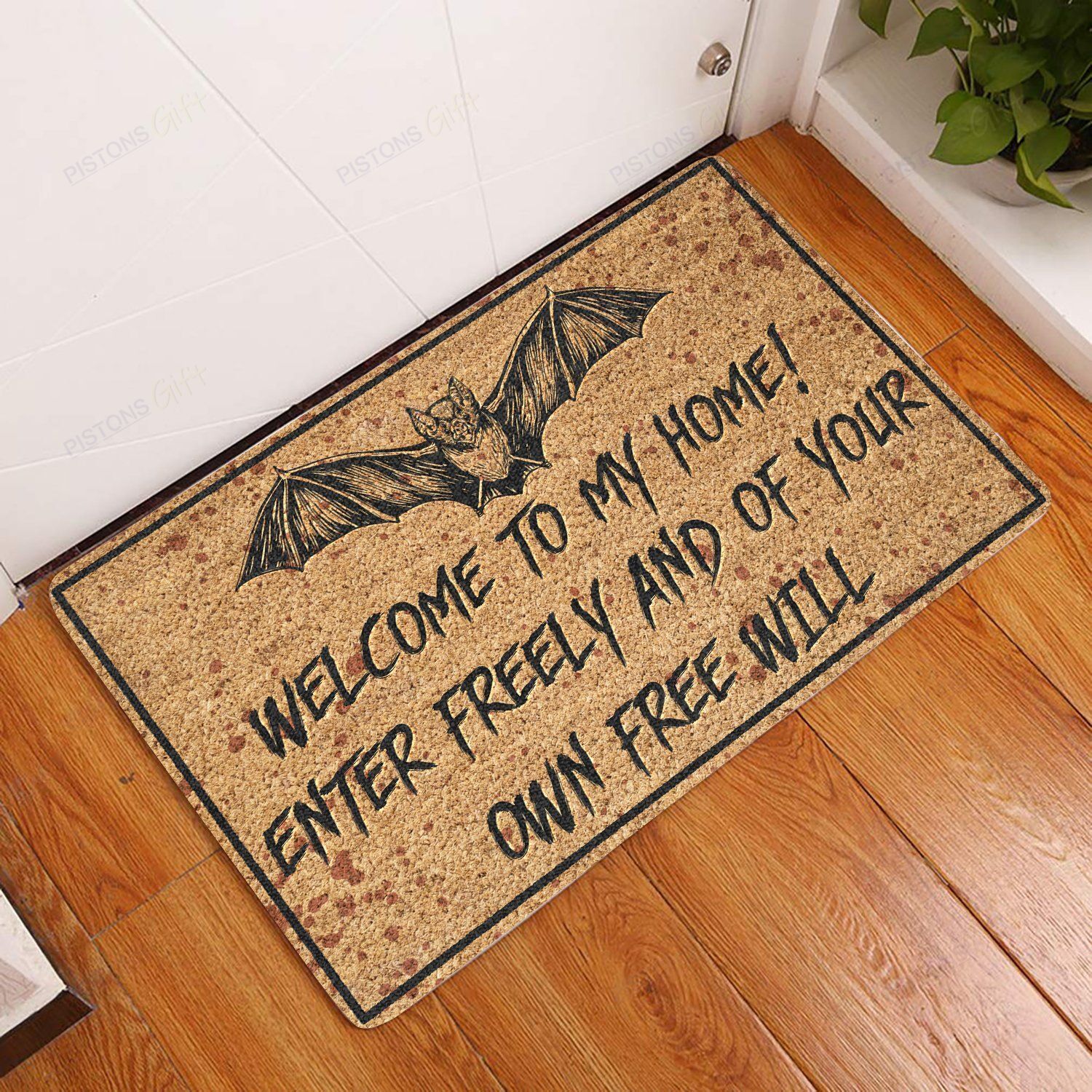 Welcome To My Home Coir Pattern All Over Printing Doormat