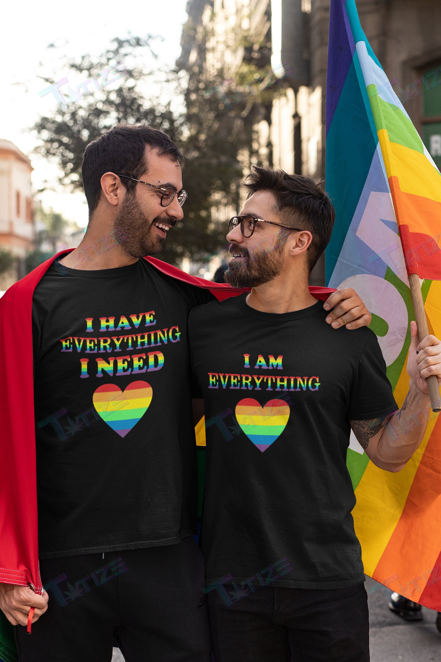 Lgbt Gay Pride Couple Matching Shirt Love Wins I Have Everything I Need I Am Everything Graphic Unisex T Shirt, Sweatshirt, Hoodie Size S – 5Xl