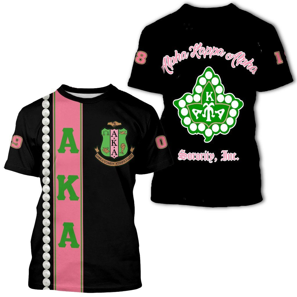 Greek Life T-Shirt – Alpha Kappa Alpha Pearl T-Shirt – Cato Style J8