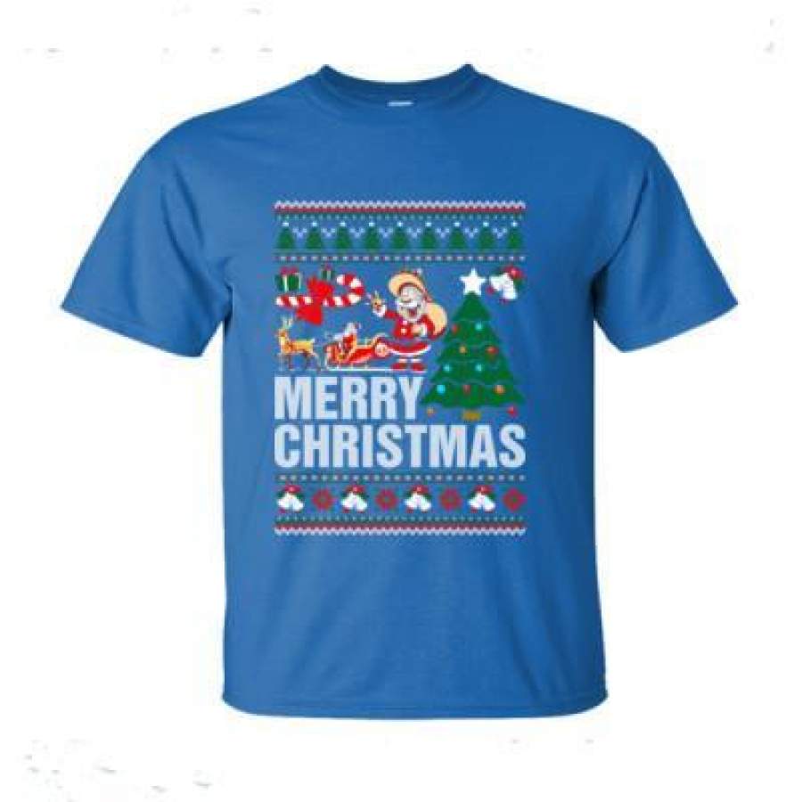 AGR Merry Christmas Ugly Christmas Sweater Xmas – Ultra-Cotton T-Shirt