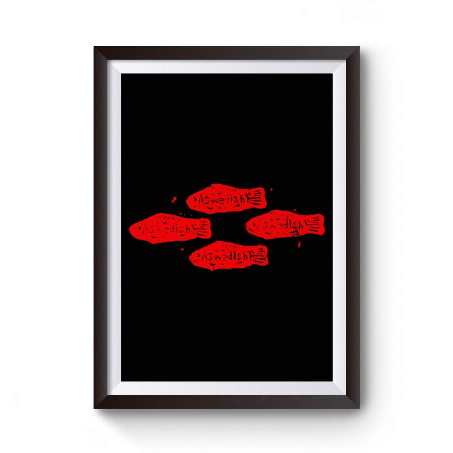 Diamond Of Red Swedish Fish Candy Gummies Red Delicious Poster