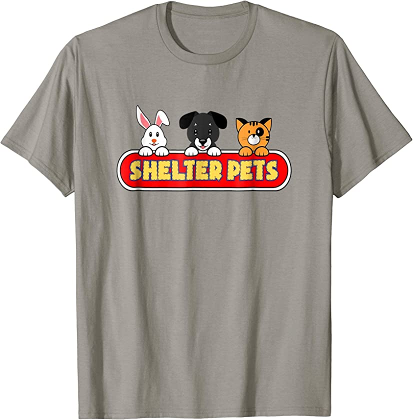 Shelter Pets T-Shirt for Dog Cat and Animal Rescues Adoption