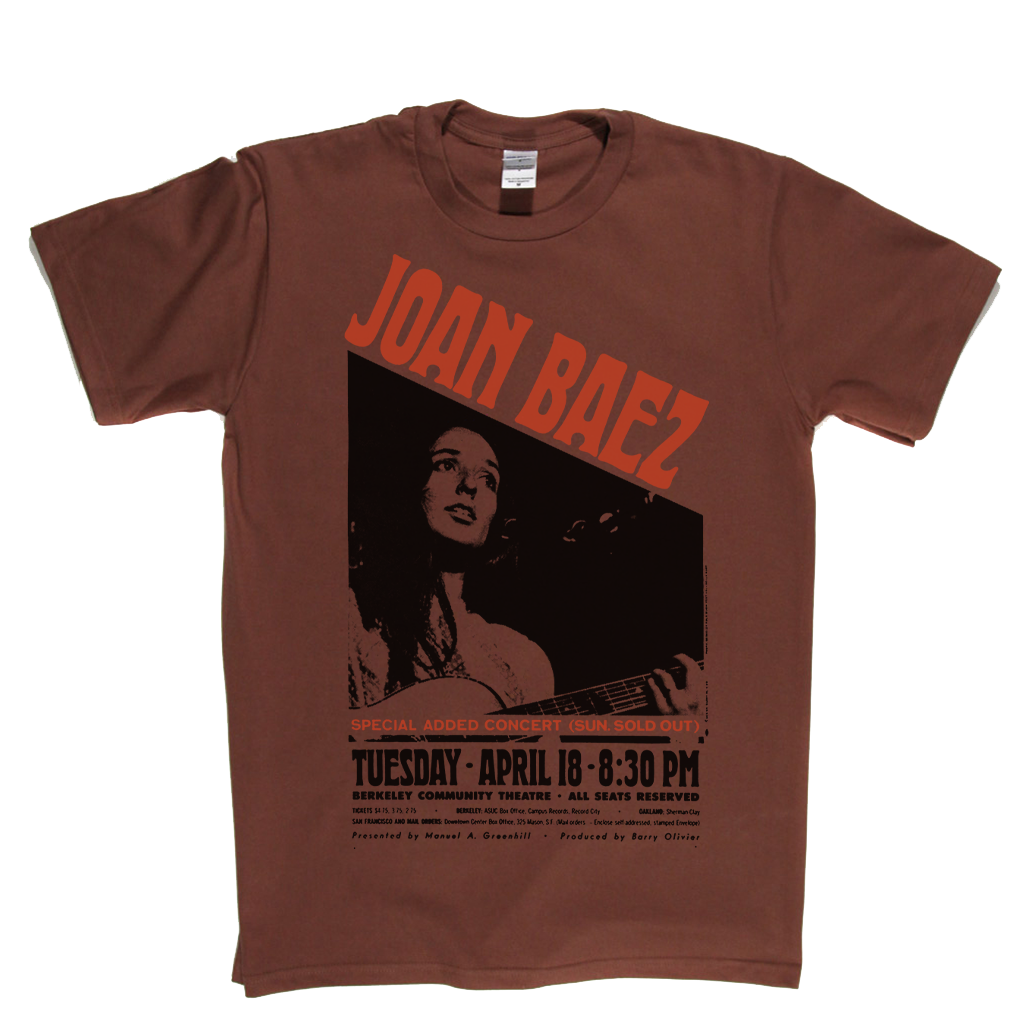 Joan Baez Concert Poster T-Shirt