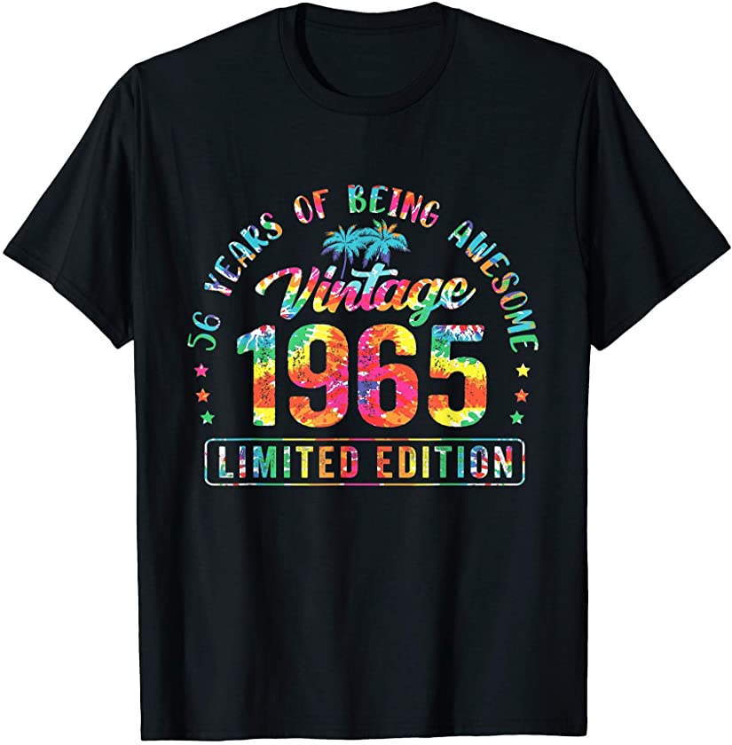 56 Years Old 56th Birthday Decoration Vintage 1965 T-Shirt