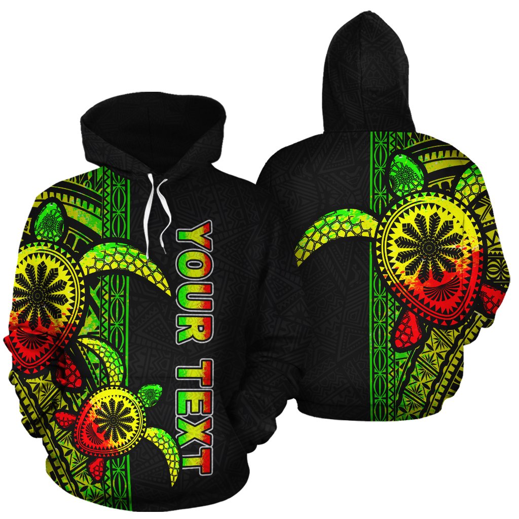 Turtle Polynesian Personalised Custom Hoodie – Reggae Line – BN11