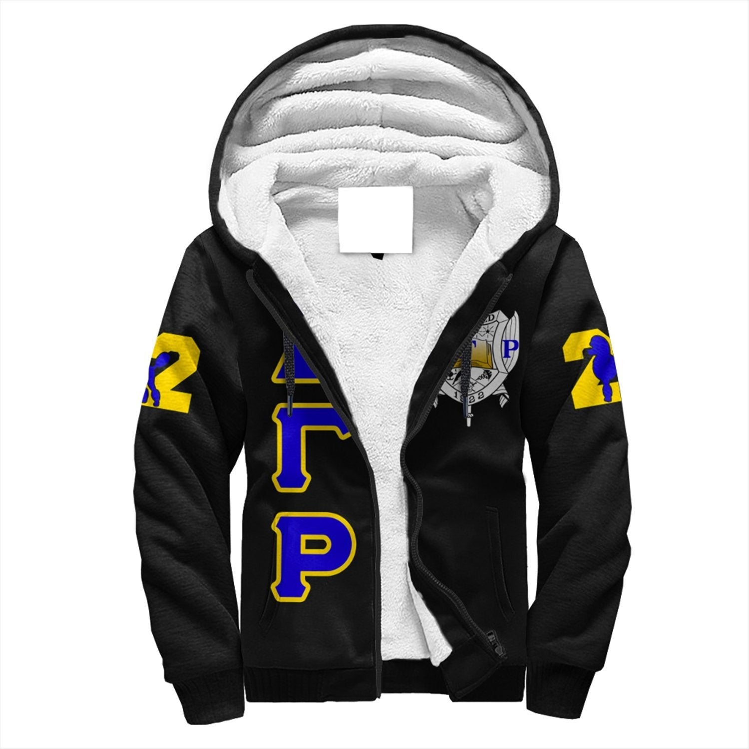 Sorority Hoodie – Sigma Gamma Rho Letters Sherpa Hoodie