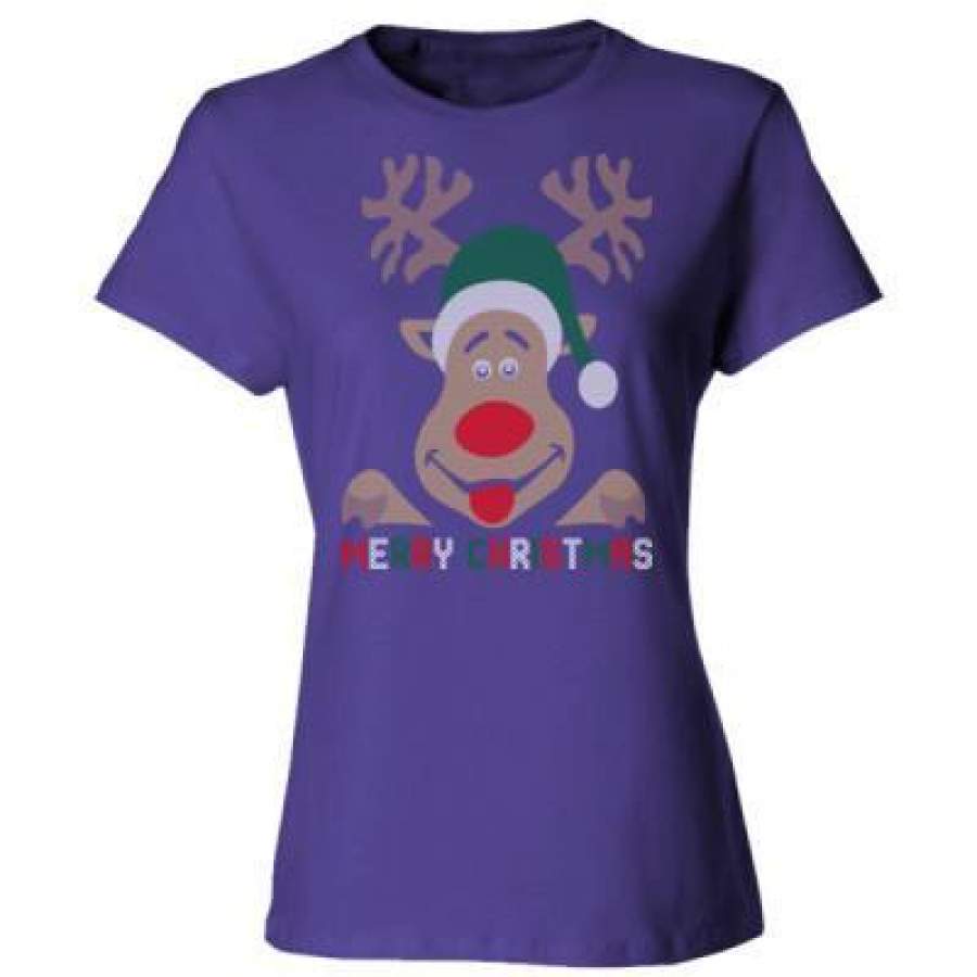 AGR Merry Christmas Ugly Sweater – Ladies’ Cotton T-Shirt