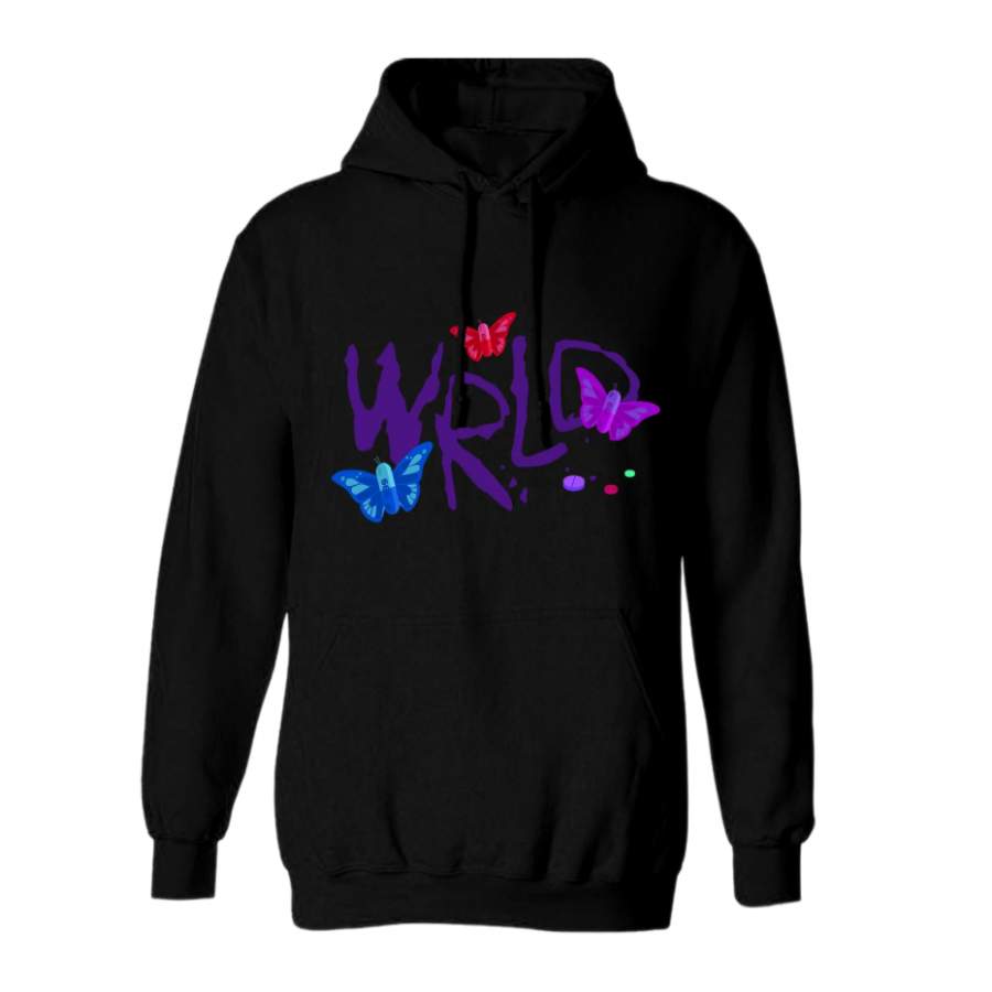 Juice Wrld Druggerfly Hoodie 999 – Black