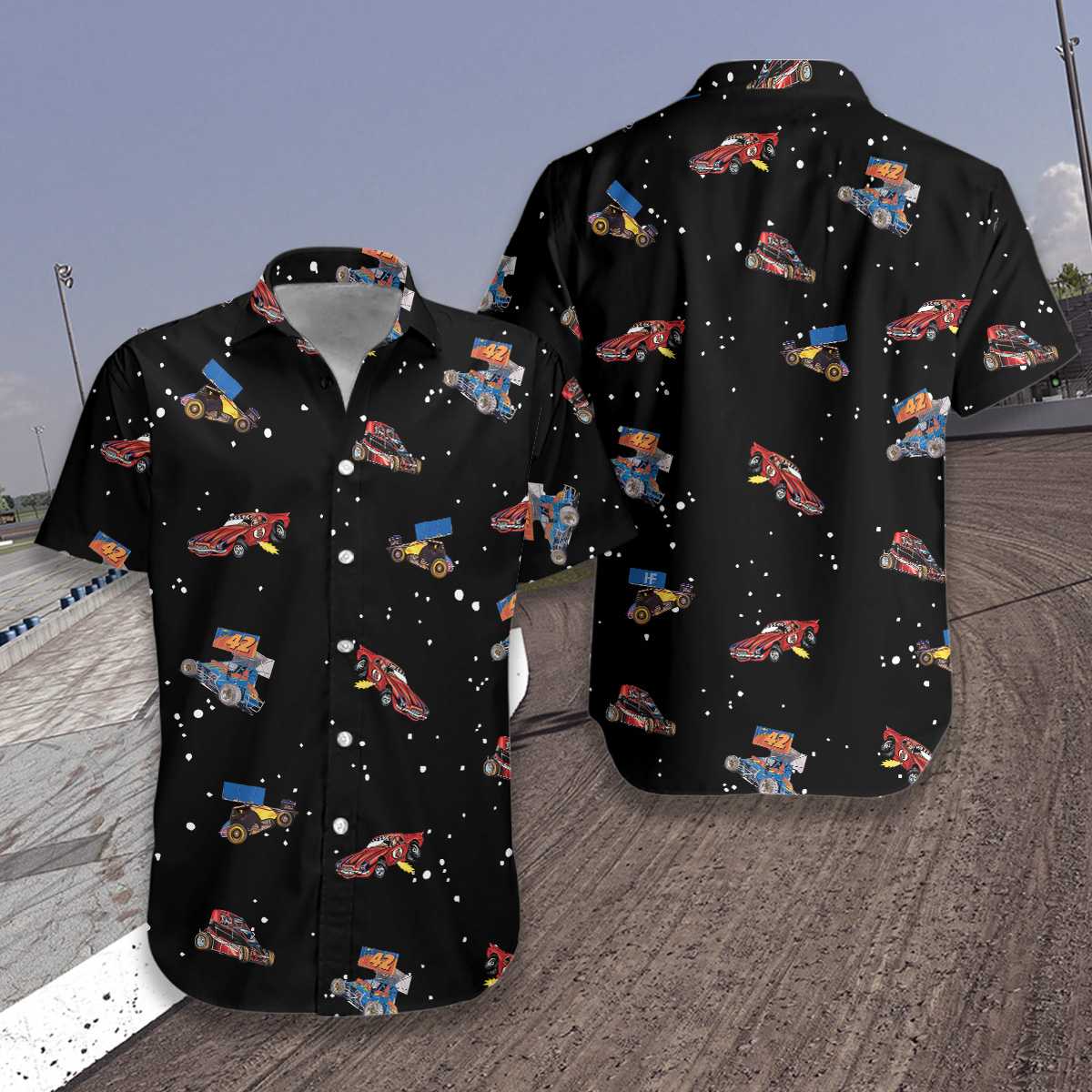 Dirt Track Racing Hawaii Shirt For Men Women Adult Ha81802