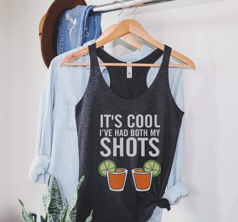 Vaccinated Its Cool Ive Had Both My Shots Drinking Tequila Bachelorette – Funny Pandemic Shirt 4Th Of July Shirt – Dxtee