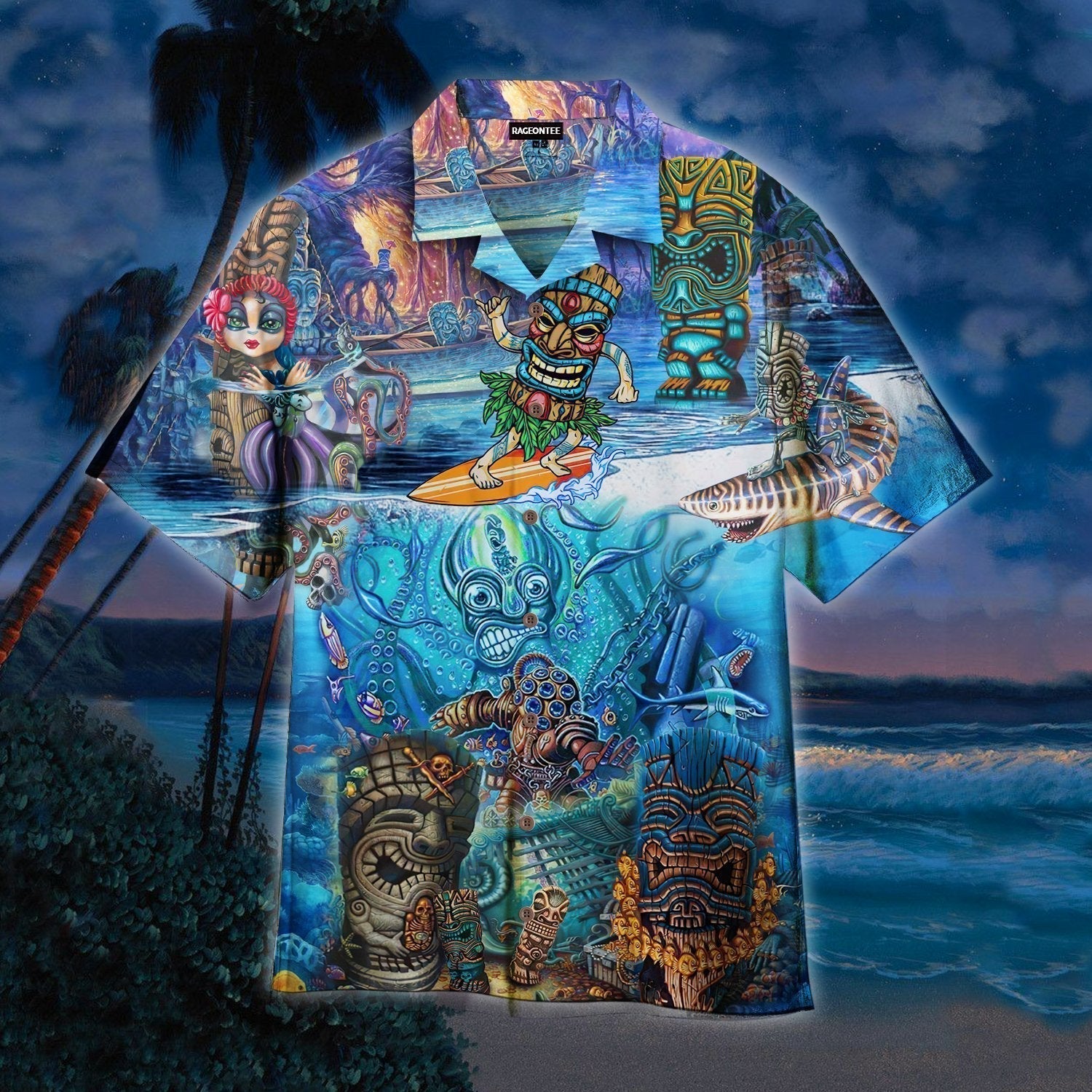 Tiki Island Aloha Hawaii Shirts For Men Women Ha16820