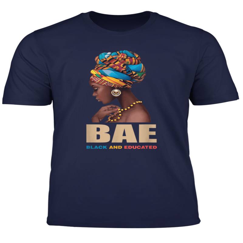 Bae Black And Educated Shirts For Womens Black Queen Shirt