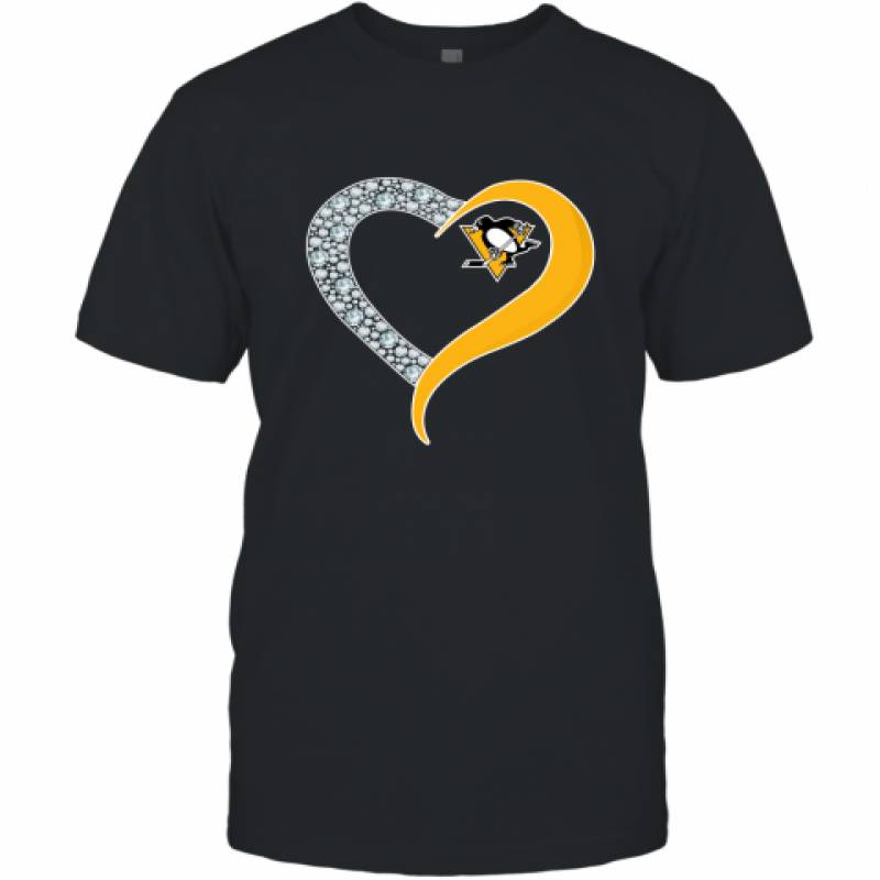 Diamond Pittsburgh Penguins Heart shirt T-Shirt