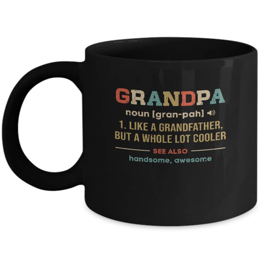 Vintage Grandpa Gifts Grandpa Definition Fathers Day Mug