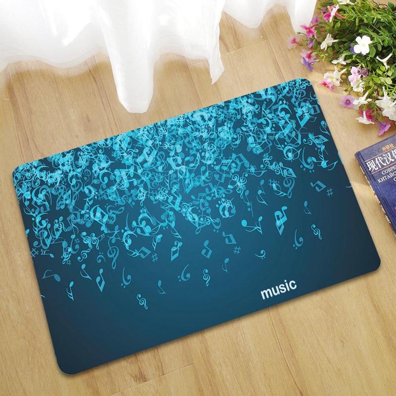 Personalized Name Family House 3D Music Note Doormat Indoor And Outdoor Doormat Warm House Gift Welcome Mat Birthday Gift For Music Lovers Piano Lover