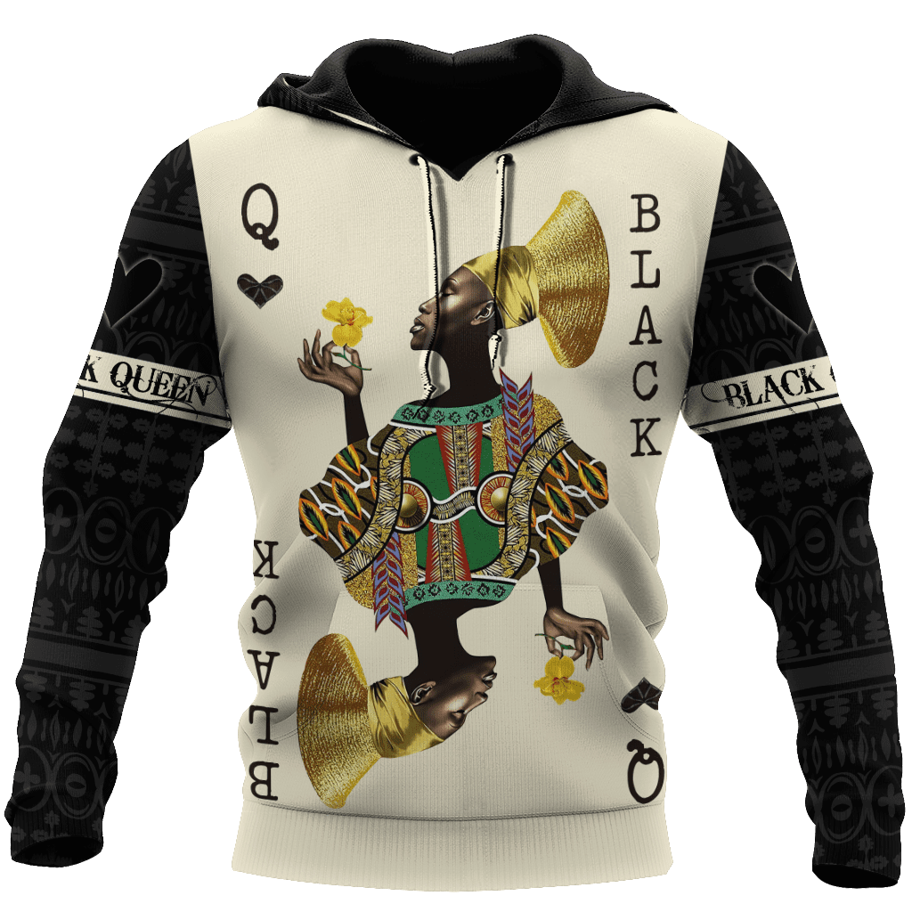 African Culture Black Queen Unisex Hoodie Ml