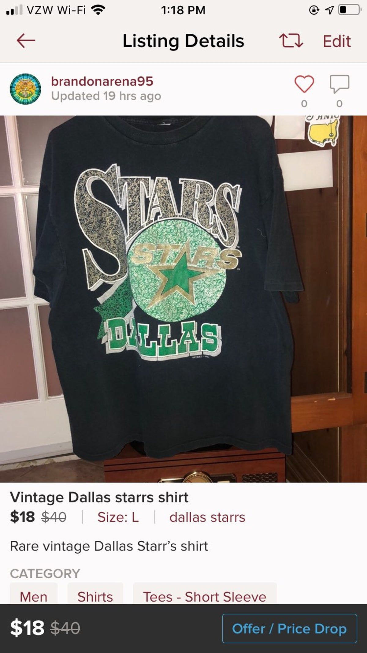 Vintage Dallas Starrs Shirt