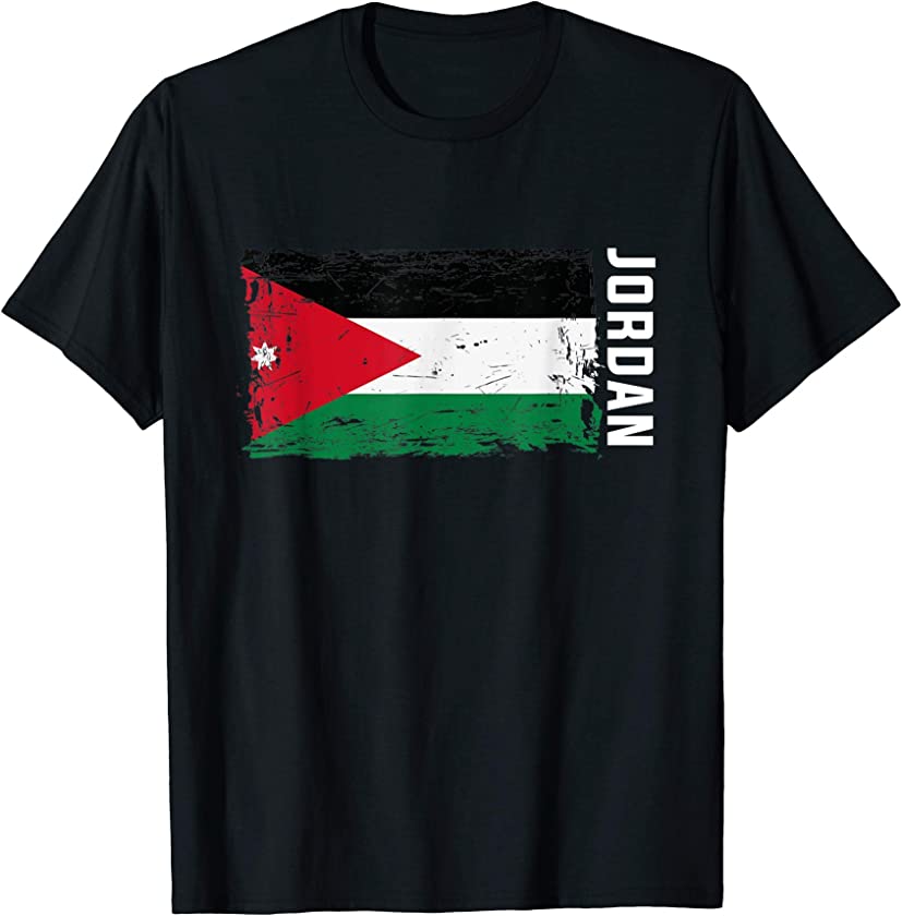 Vintage Jordan Flag Men Women Gift T-Shirt