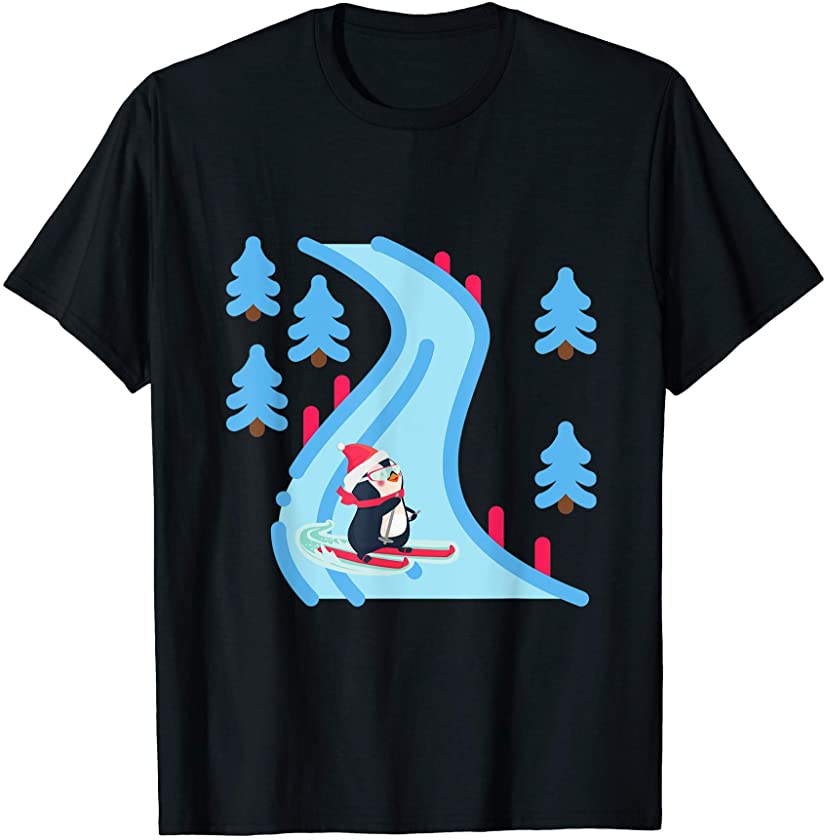 Skiing Penguin T-Shirt